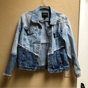 Buffalo David Bitton Patchwork Denim Jacket sz. L